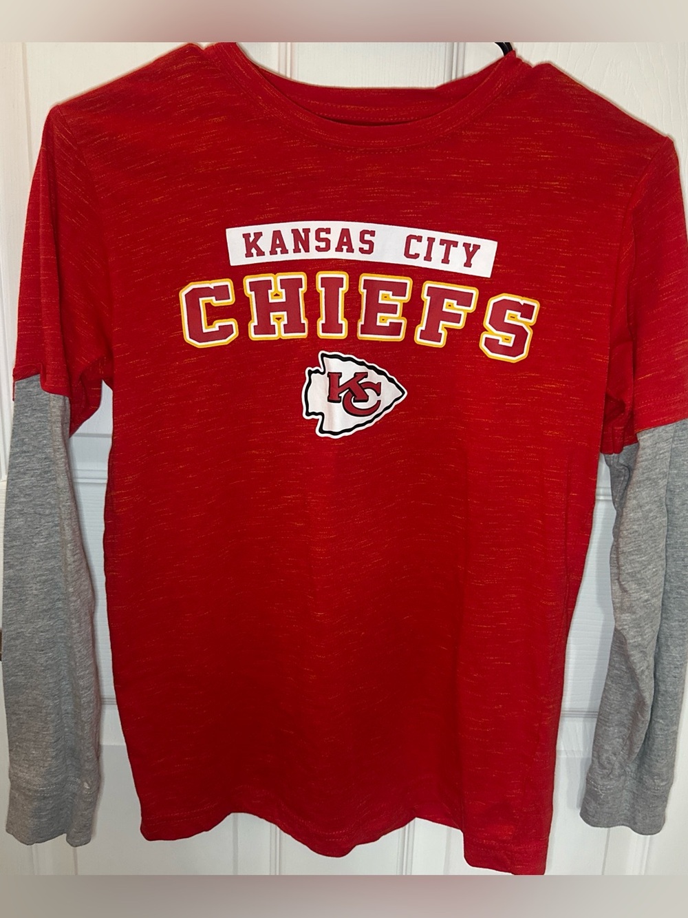 NFL Red Team Apparel Youth Long Sleeve Tee
